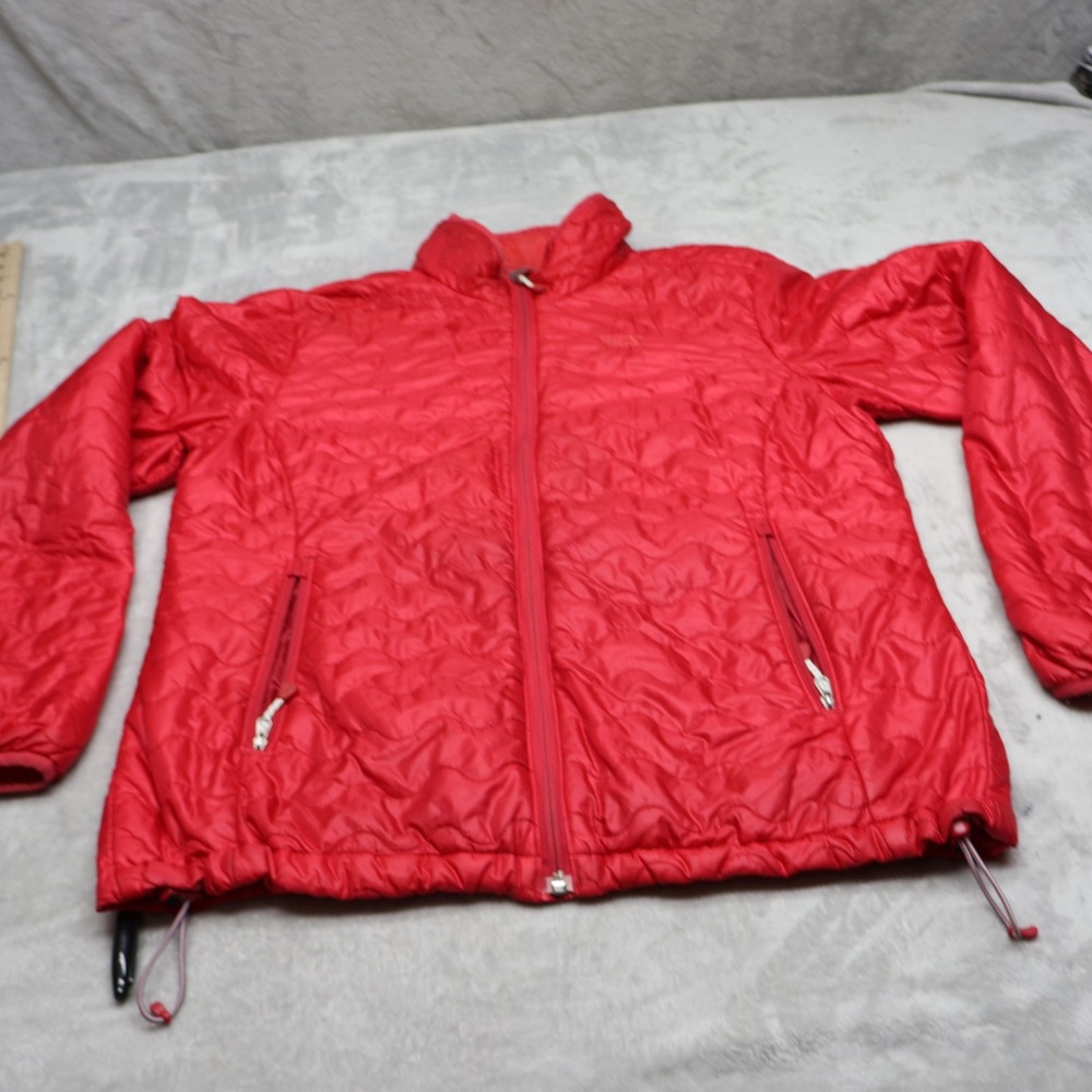 Mountain Hardwear Jacket Women Large Red Full Zip Winter Quilted Puffer Outdoor